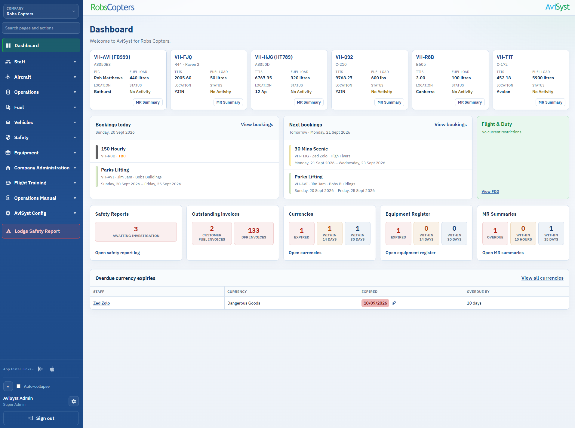 AviSyst website screenshot.