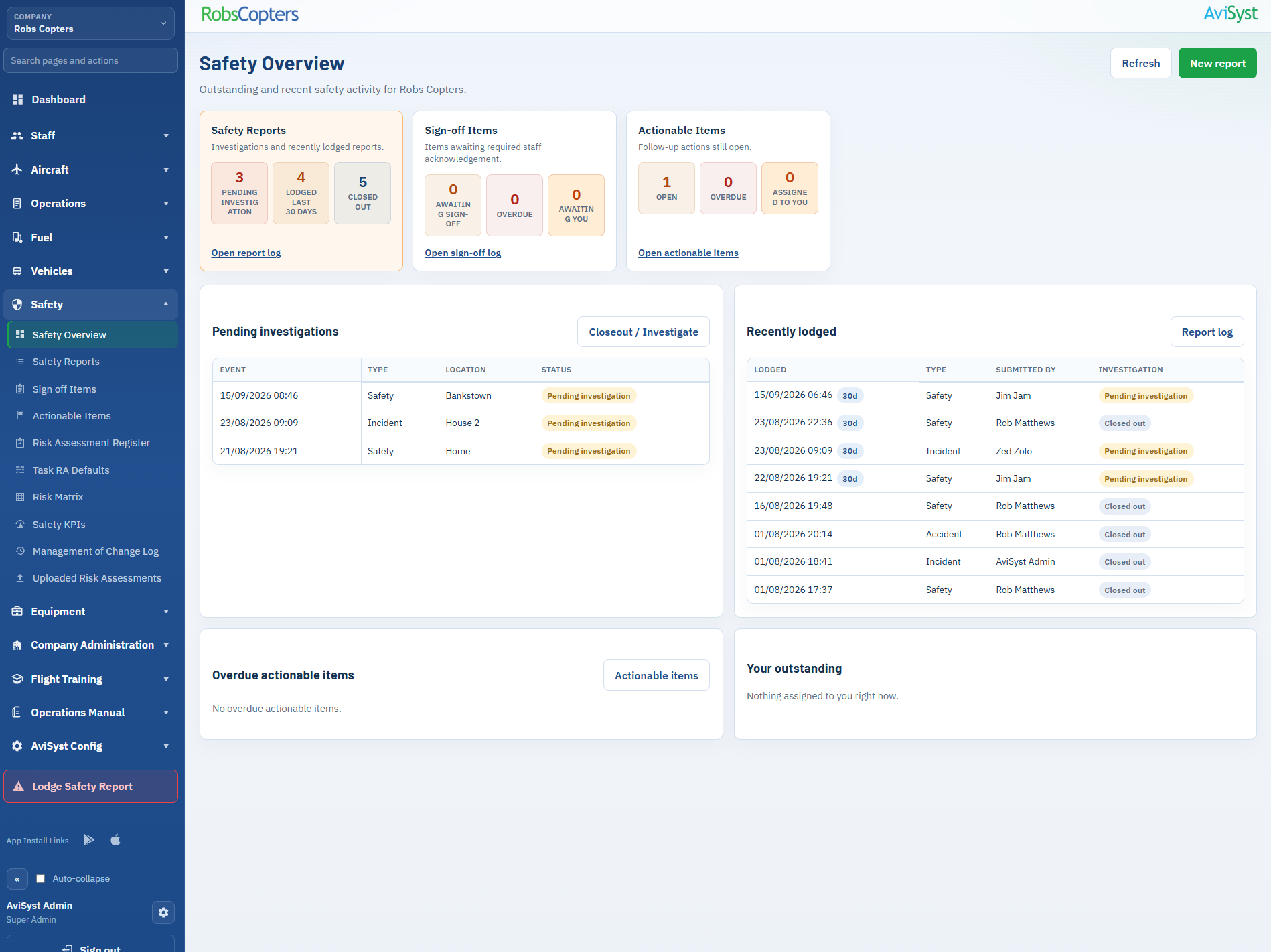 AviSyst website screenshot.