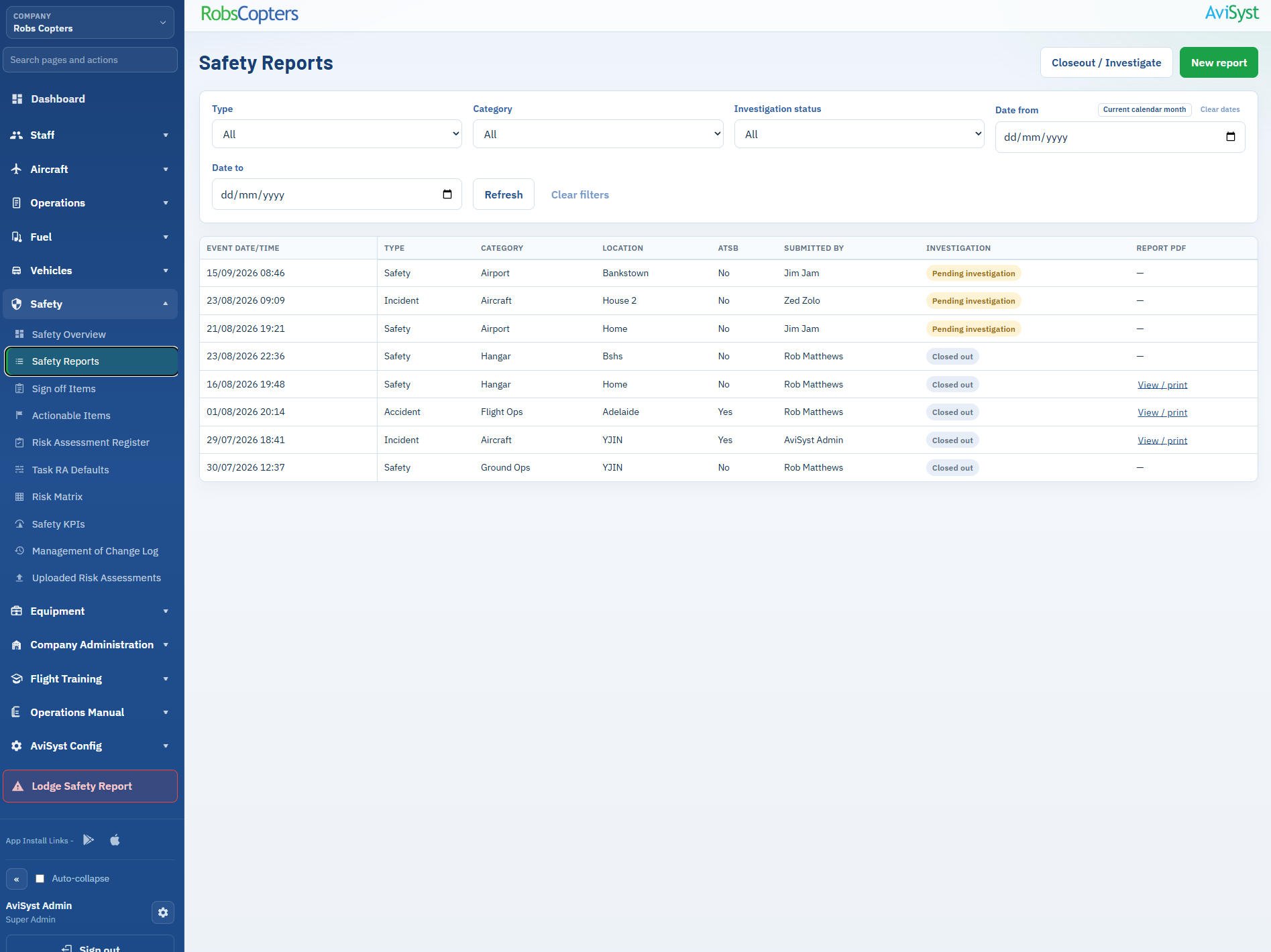 AviSyst website screenshot.