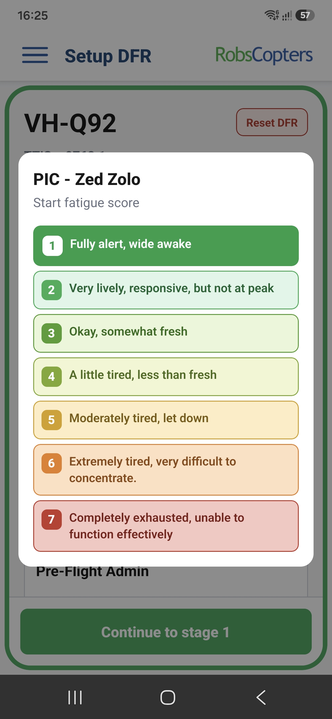 AviSyst mobile app screenshot.