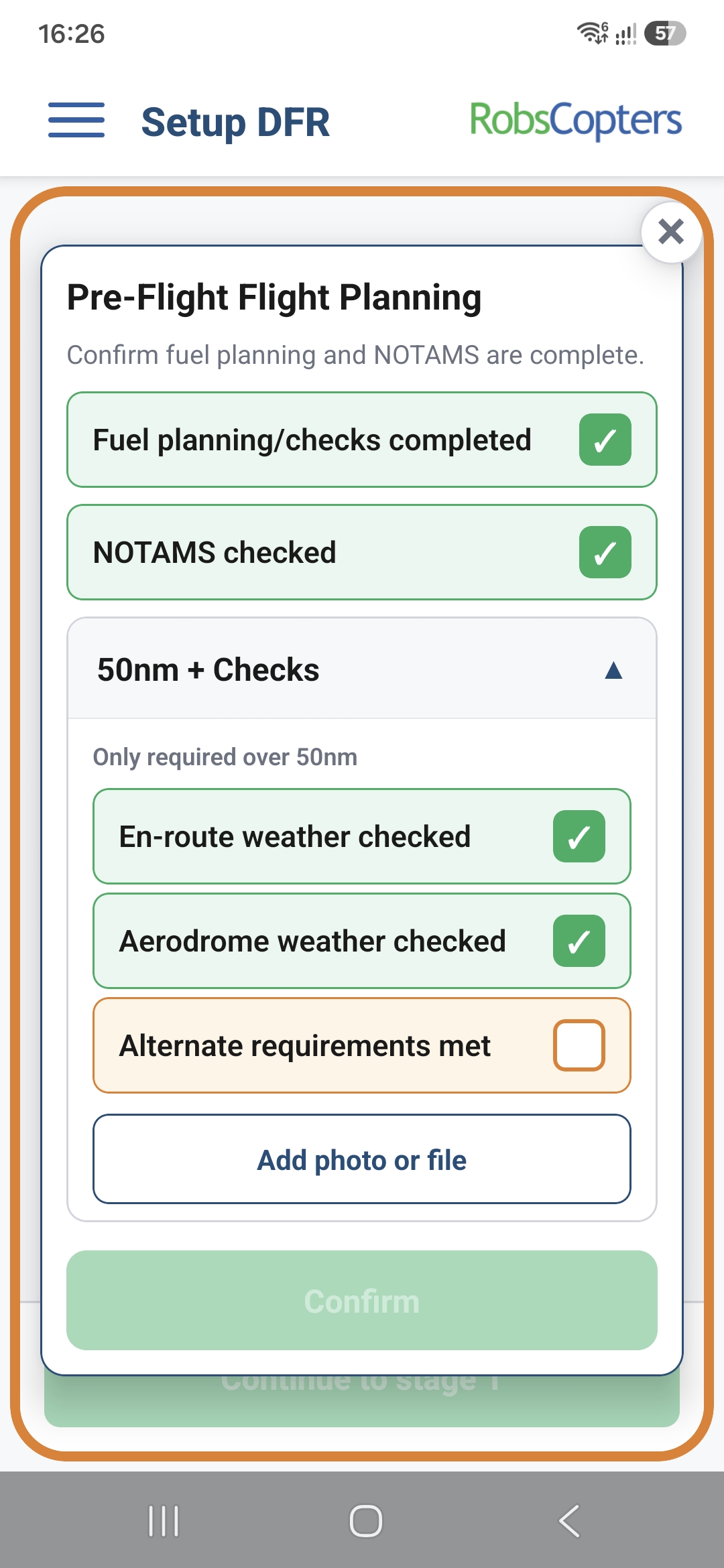 AviSyst mobile app screenshot.