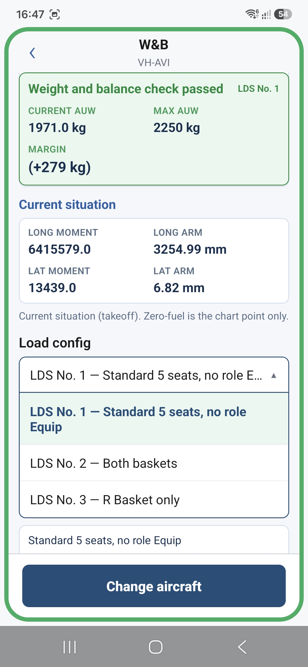 AviSyst mobile app screenshot.